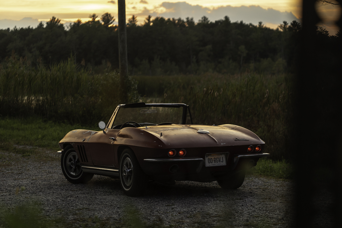 auto automotive photograhy photographer north east northeasy new england ct connecticut chevy chevrolet corvette color landscape sony a7s classic muscle car